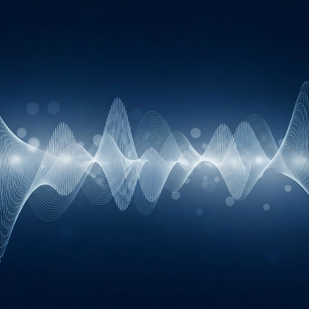 Abstract circadian rhythm waveform visualization